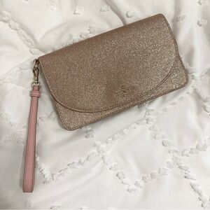 kate spade - rose gold wristlet